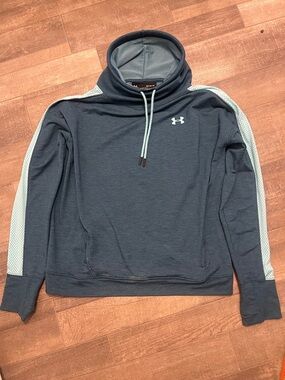 Under Armour Womens teal Pullover Hoodie with Light aqua Trim